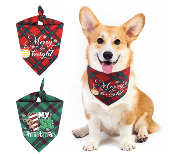 bandana para perros con motivos navideños